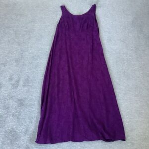 Vintage 90’s Teddi Dresses Rich Purple Sleeveless Floral Maxi Dress Sz. L
